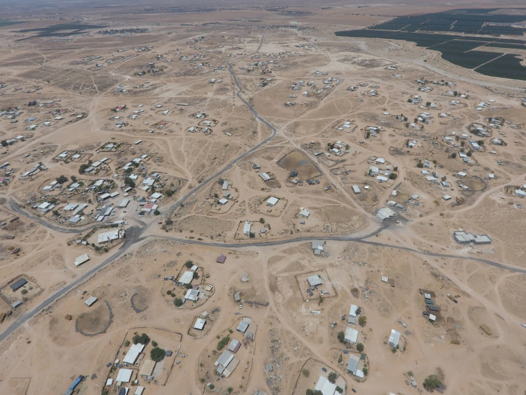 הכפר ביר הדאג', ששמו נקשר למקרי פשיעה רבים (צילום: עמותת רגבים)