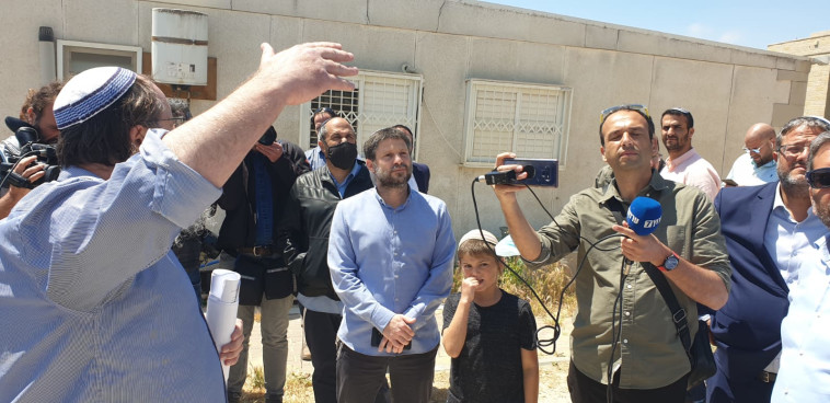 סמוטריץ' במהלך הסיור בירושלים