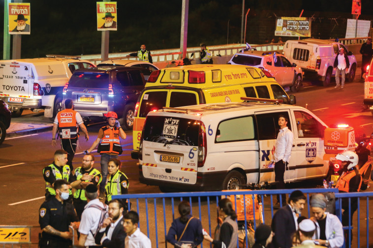 זירת האירוע בהר מירון