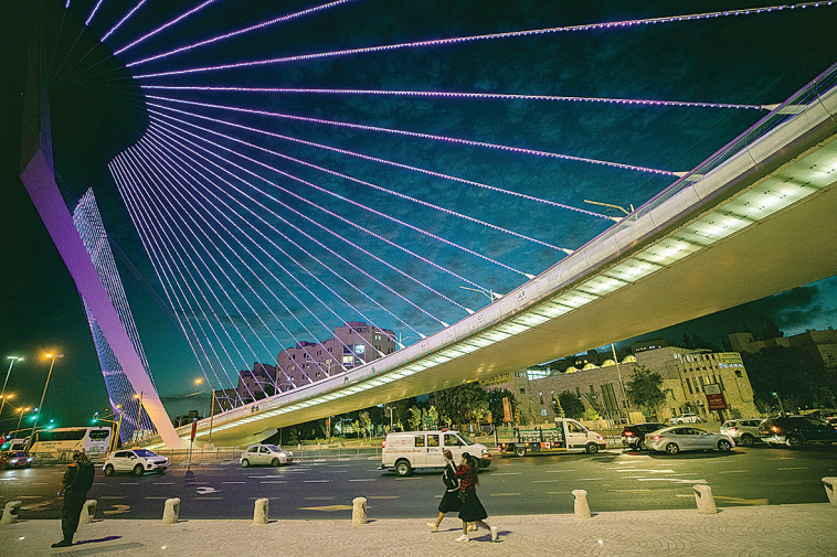 גשר המיתרים (צילום: יונתן זינדל, פלאש 90)