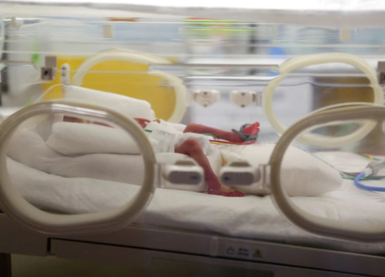 אחד התינוקות באינקובטור (צילום: רויטרס)