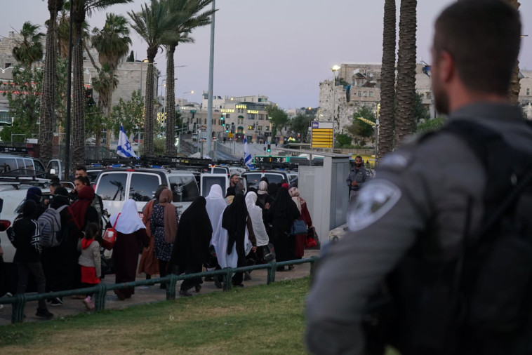 המשטרה נערכת ברמדאן (צילום: דוברות המשטרה)