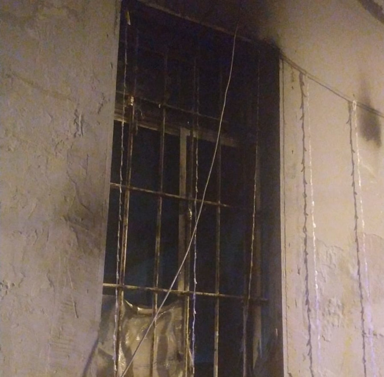 הבית ביפו לתוכו הושלך בקבוק תבערה