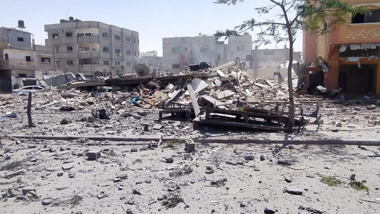 הרס כתוצאה מתקיפת צה''ל ברפיח