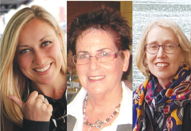 שלוש החוקרות. מימין: לוין, שמאי ונוביקוב