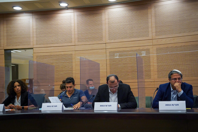 חברי הכנסת בן גביר, רוטמן, שיקלי ומרעאנה בוועדה המיוחדת לענייני החברה הערבית