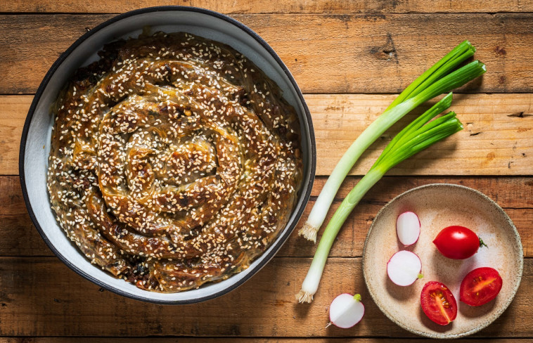 שבלול צ'וקור בשר בדפי אורז