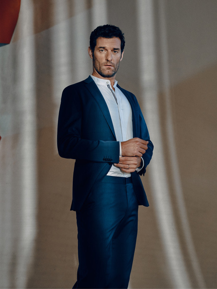 הוגו בוס X פורשה ל- FACTORY54. ז'קט: 2,490 שקל. מכנסיים: 990 שקל