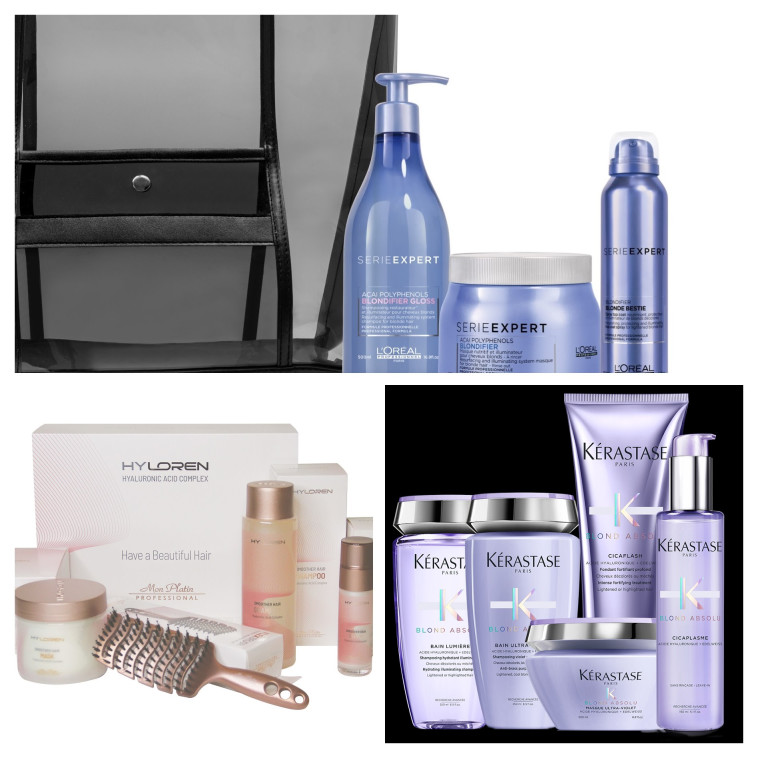 ערכות טיפוח מקצועיות לוריאל פרופסיונל. קרסטס בלונד אבסולו. הילורן בלונד היילייטס