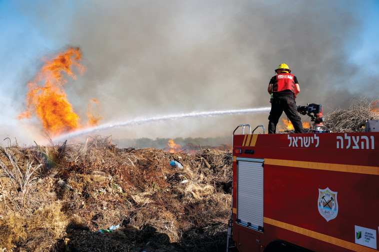 שריפות בעוטף עזה