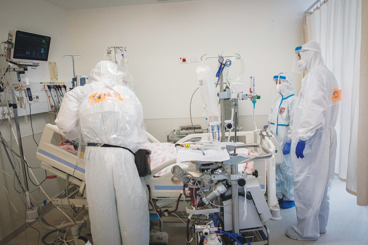 מחלקת קורונה בבית החולים שערי צדק