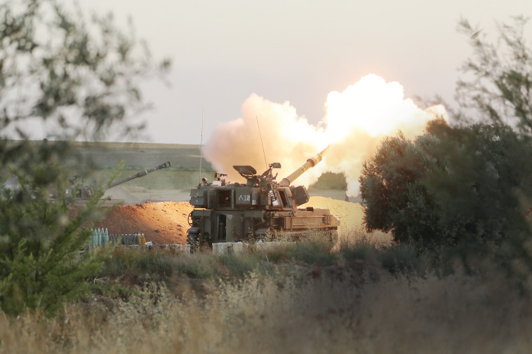 ירי ארטילרי לעבר רצועת עזה במבצע שומר החומות