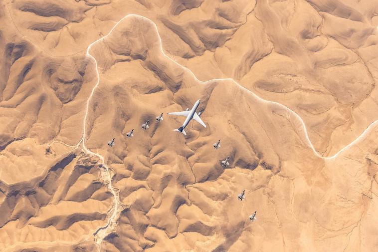 מטוסי ''האדיר'' בתרגיל בינ''ל (צילום: באדיבות דובר צה''ל)