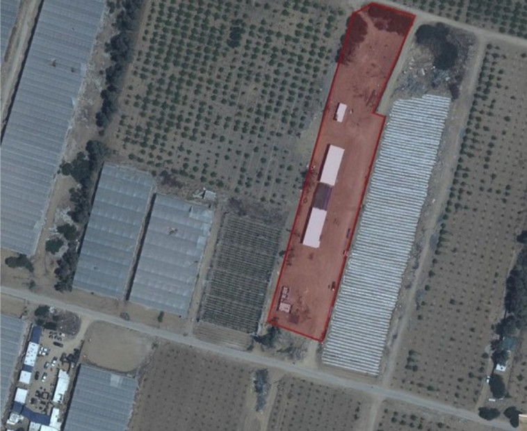 אתר ייצור אמצעי לחימה של חמאס שצה''ל תקף (צילום: דובר צה''ל)
