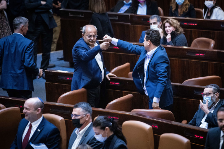 איימן עודה ואחמד טיבי בדיון על חוק האזרחות