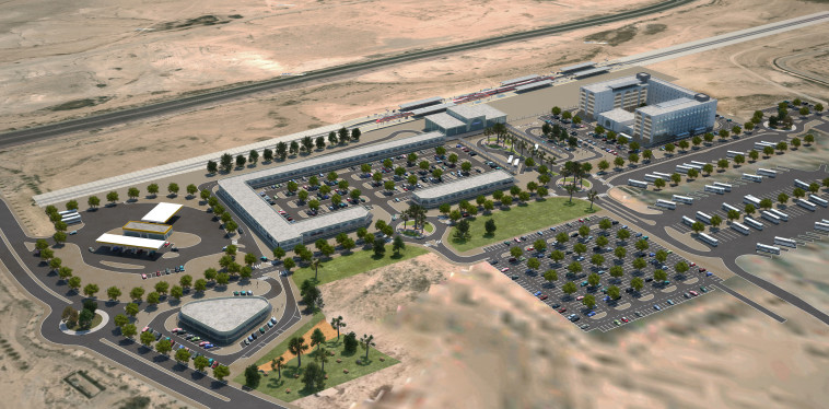 מרכז צומת הנגב - מבט מדרום לצפון