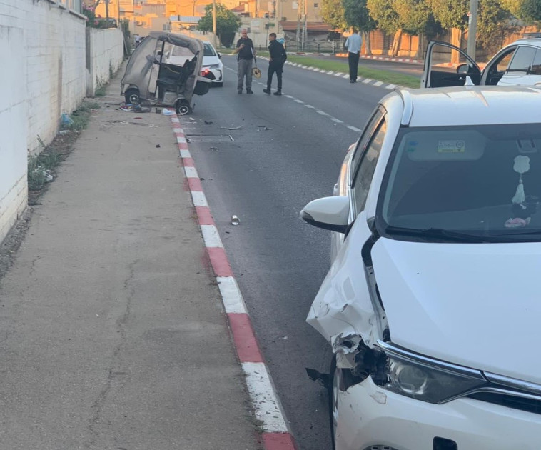 מזירת התאונה בעפולה