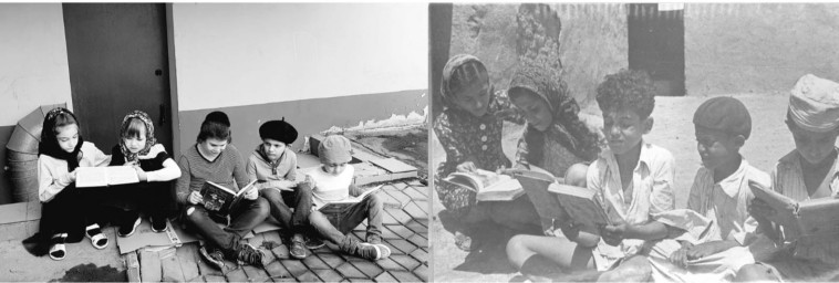 שחזור תמונה של ילדי תימן במעברה