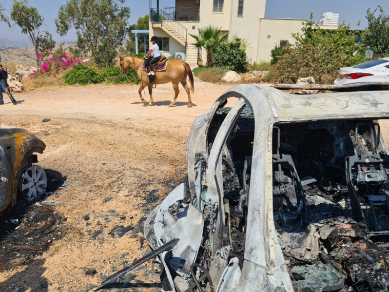 החשד להצתה בחניון בבית ההארחה בצפון