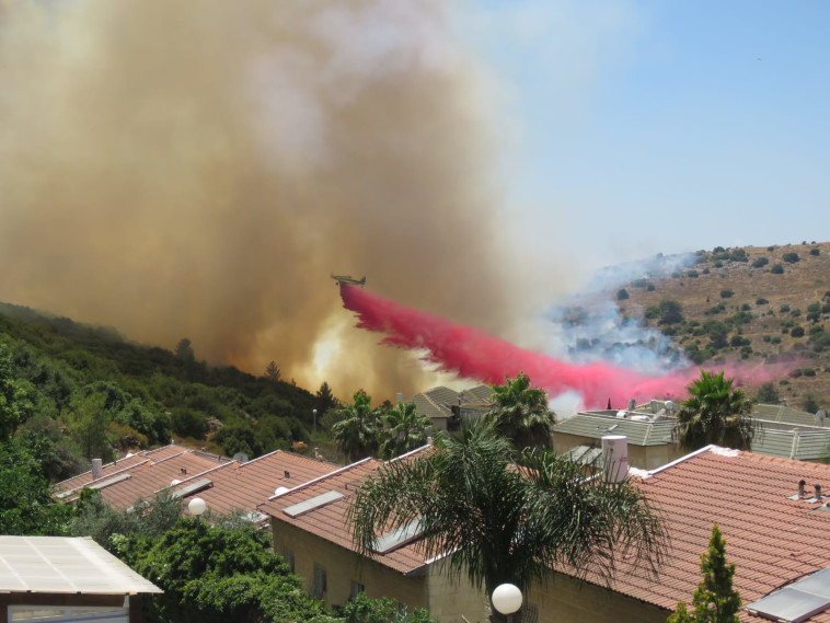 פעולות כיבוי השריפה בהרי ירושלים