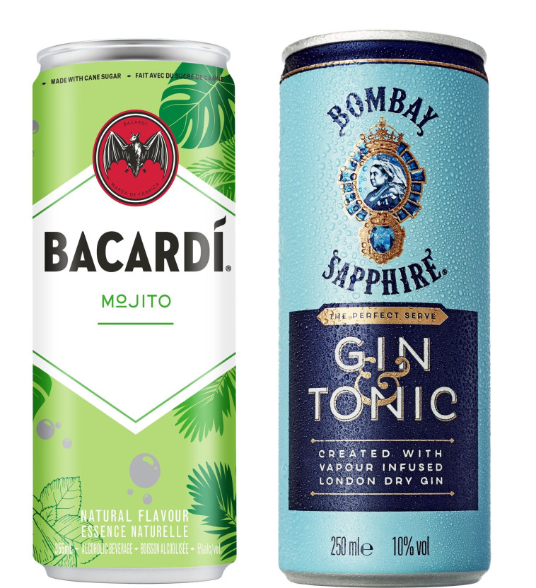 מוחיטו וגין וטוניק של בקרדי