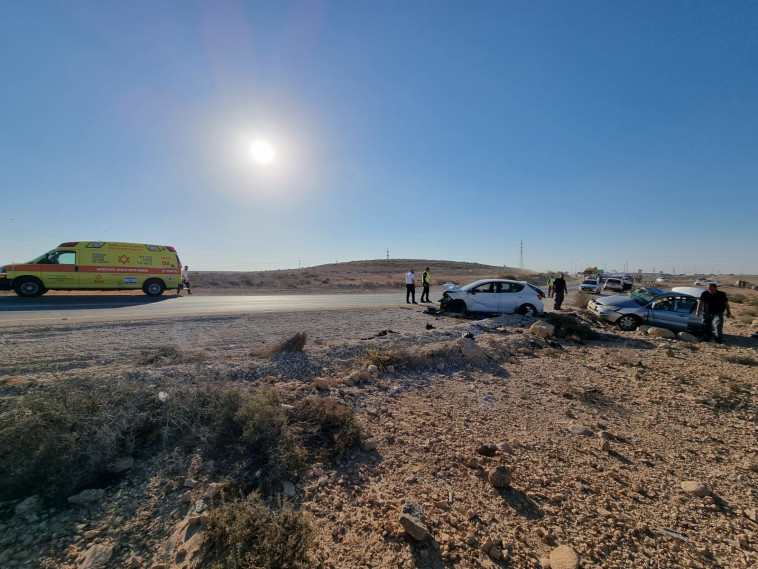 זירת התאונה במצפה רמון