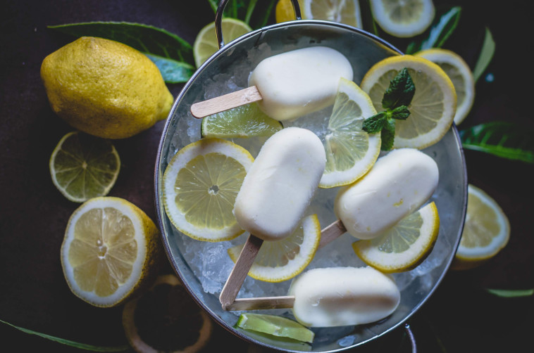 שלגון לימון חלבי 