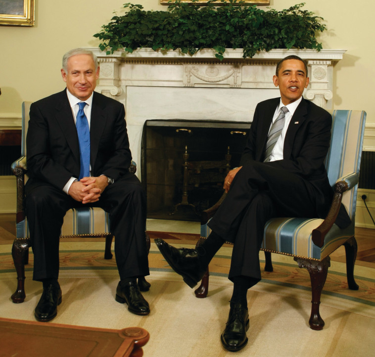 נתניהו ואובמה בבית הלבן