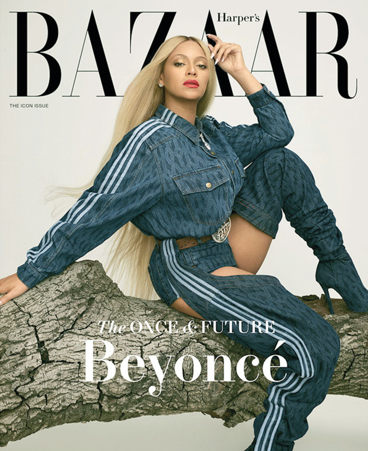 ביונסה על שער המגזין Harper's BAZAAR