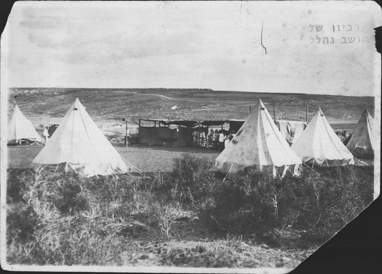 המחנה בגבעת הכיבוש נהלל