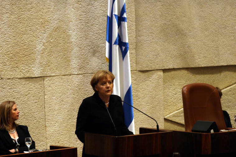 אנגלה מרקל בכנסת ישראל