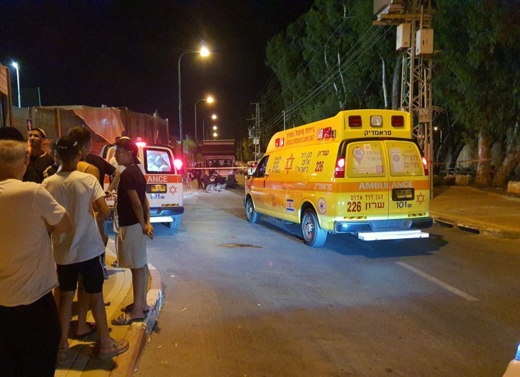 זירת האירוע בנתניה