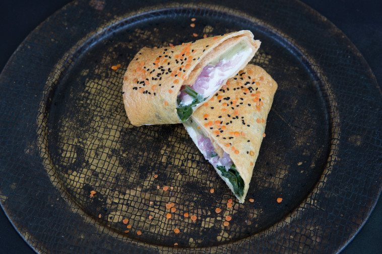 טורטייה תיכונית עם גבינה לבנה