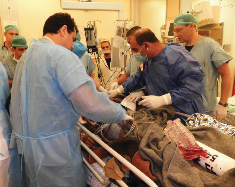 פצועים מסוריה בבית החולים זיו בצפת