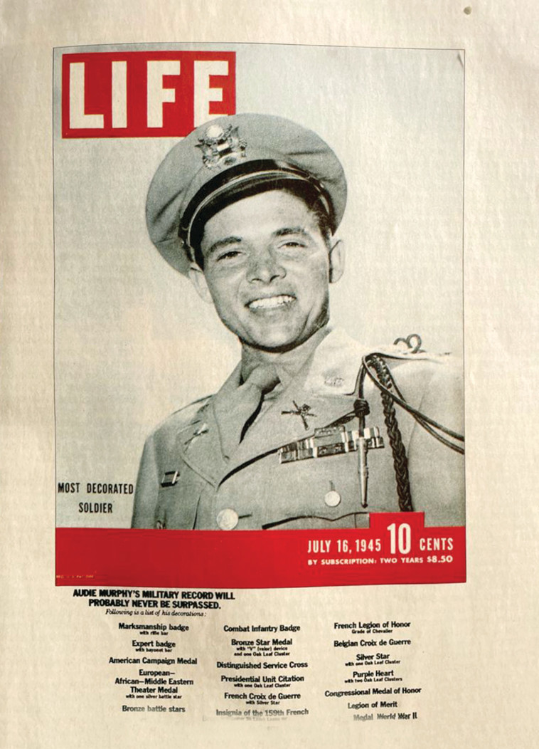 אודי מרפי על שער מגזין ''LIFE''