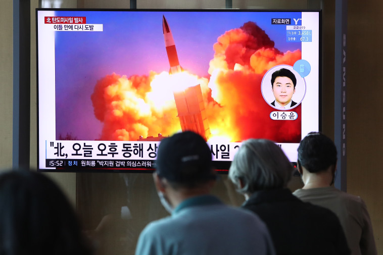 ניסוי בליסטי בצפון קוריאה (צילום: Chung Sung-Jun/Getty Images)