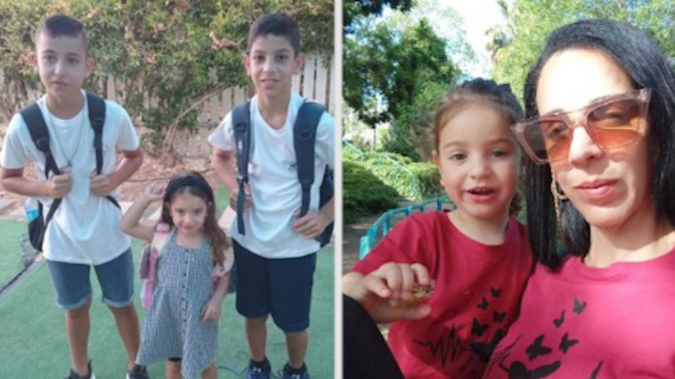 מורן בן אלי וילדיה שנהרגו בתאונה בצפון