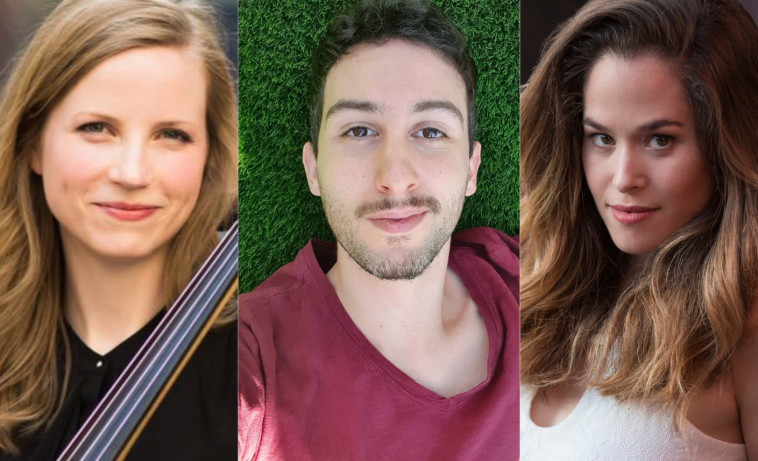 מימין: דניאלה סקורקה, יונתן סויסה, אנדראה סטיוארט