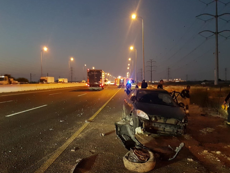 תאונת הדרכים בכביש 4