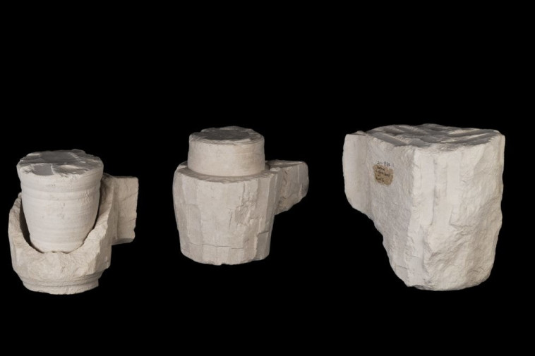 כלי אבן בתהליך ההכנה, שלא קיבלו טומאה (צילום: יבגני אסטרבסקי, רשות העתיקות )