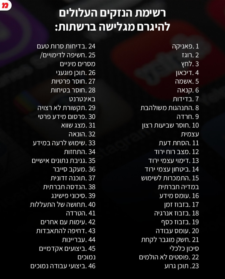 רשימת הנזקים