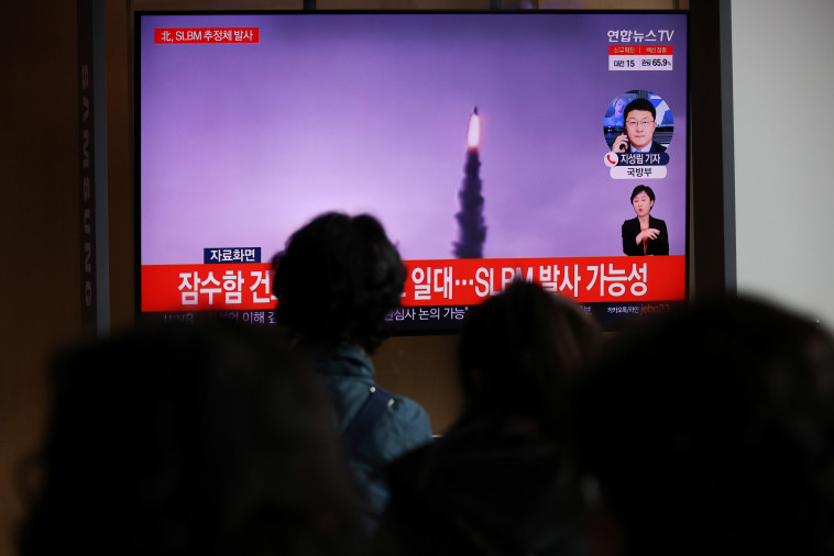 ניסוי בליסטי בצפון קוריאה (צילום:  REUTERS/Kim Hong-Ji)