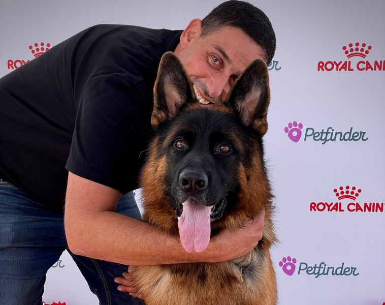 במקום הראשון - סאני הרועה הגרמנית עם בעליה עופר שטרית