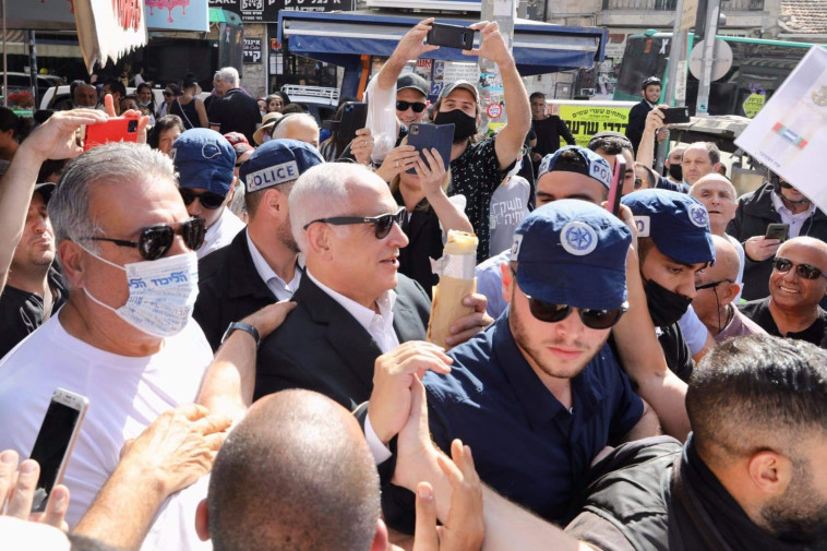 בנימין נתניהו בשוק מחנה יהודה