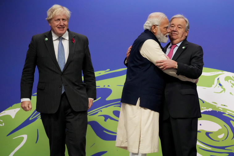 ג'ונסון, מודי וגוטרש בוועידת האקלים