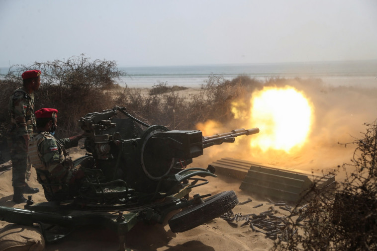 תרגיל צבאי של איראן (צילום: Iranian Army/WANA