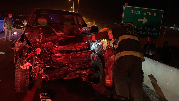 מזירת התאונה בכביש 80