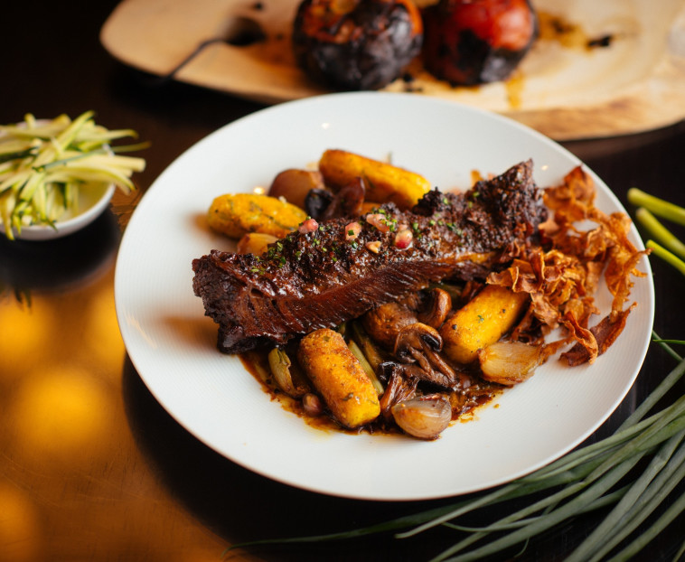 מנת אסדו חורפית במסעדת ורנדה 