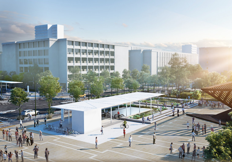 הדמיית העיצוב החדש של כיכר רבין