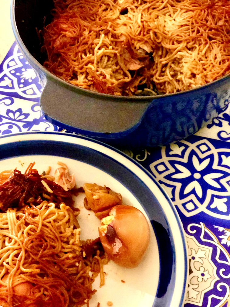 חמין מקרוני